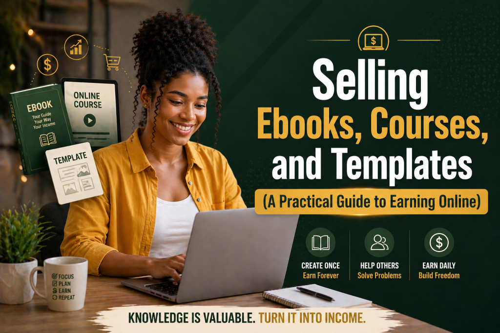 Selling Ebooks, Courses, and Templates (A Practical Guide to Earning Online)