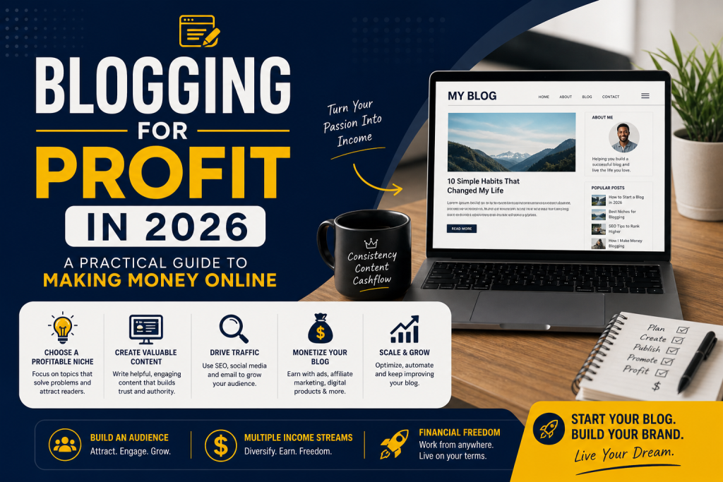Blogging for Profit in 2026: A Practical Guide to Making Money Online